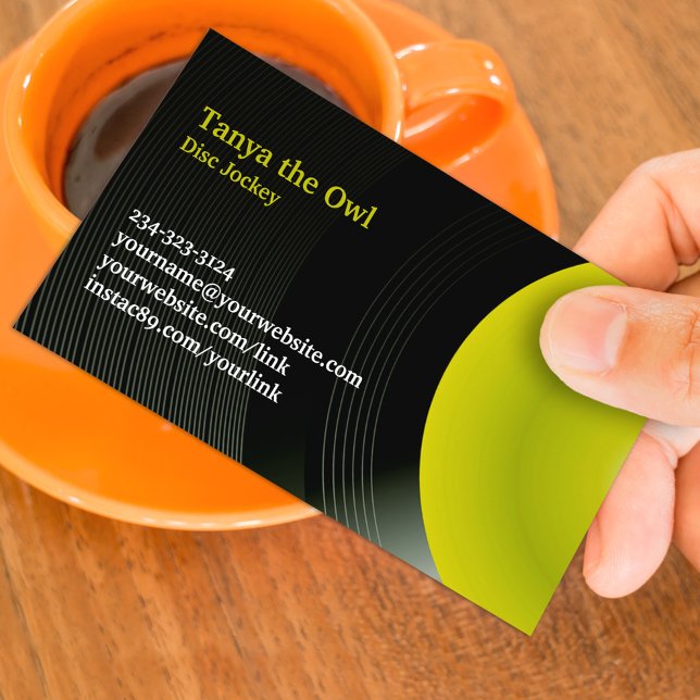 Tarjeta de presentación de fondo de CD DJ (Subido por el creador)