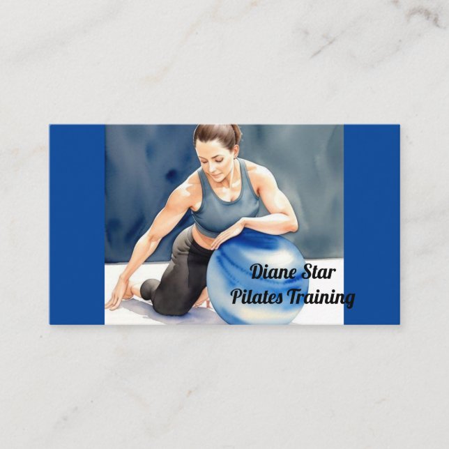 Tarjeta de presentación de formación de Pilates (Anverso)