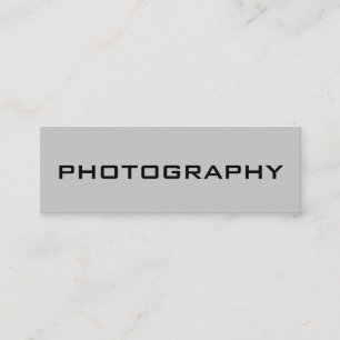 Tarjeta de presentación de fotografía gris moderna