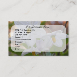 Tarjeta de presentación de fotografías de flores b