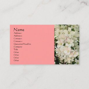 Tarjeta de presentación de fotografías de flores d