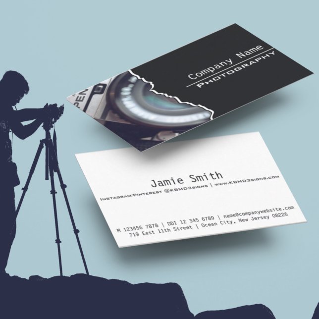 Tarjeta de presentación de fotografías minimalista (Subido por el creador)