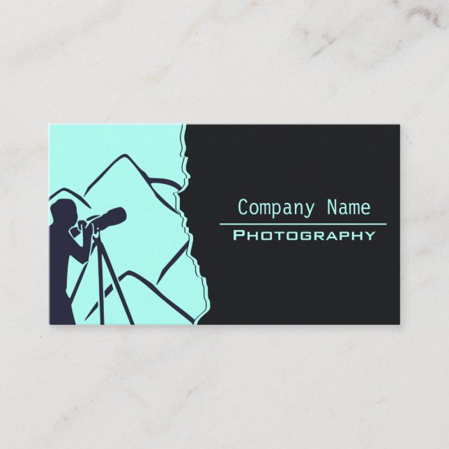Tarjeta de presentación de fotografías minimalista (Anverso)