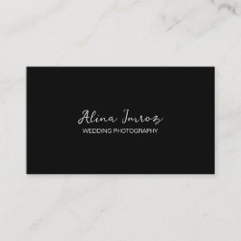 Tarjeta de presentación de fotografías para Bodas 