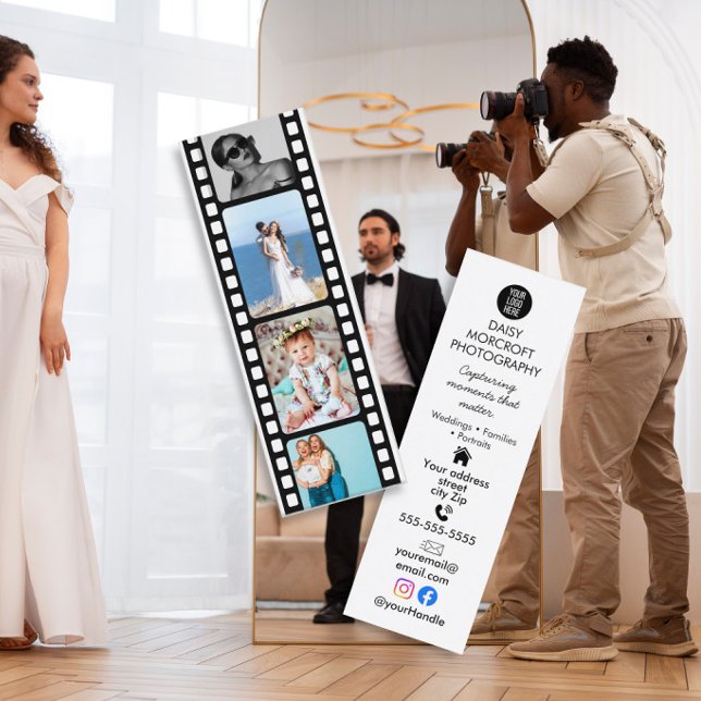 Tarjeta de Presentación de Fotógrafo de Bodas con  (Subido por el creador)
