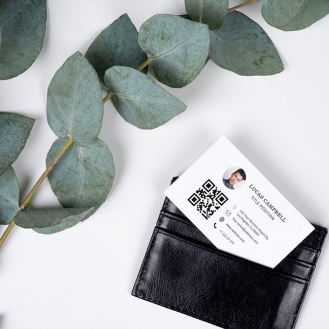 Tarjeta de presentación de fotos de código QR (Subido por el creador)