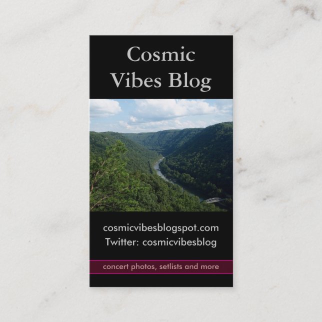 Tarjeta de presentación de fotos de las montañas v (Anverso)