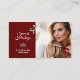 Tarjeta de presentación de fotos de Pageant Essent