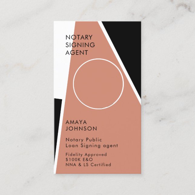 Tarjeta de presentación de fotos del agente de fir (Anverso)