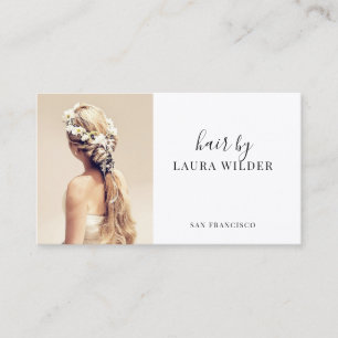 Tarjeta de presentación de fotos Hair Stylist