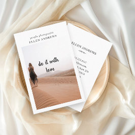 Tarjeta de presentación de fotos minimal moderna