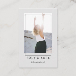 Tarjeta de presentación de fotos moderna de moda