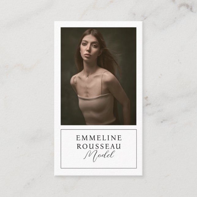 Tarjeta de presentación de fotos profesional