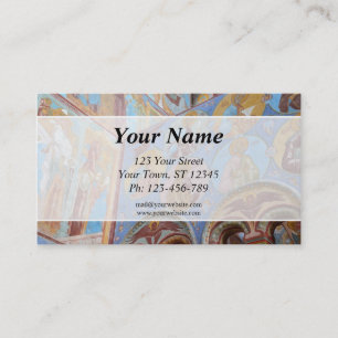 Tarjeta de presentación de frescos rusos