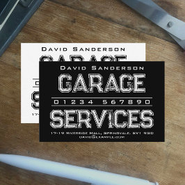 Tarjeta de presentación de Garage Services