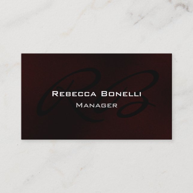 Tarjeta de presentación de Gestor de Monogramas Bl (Anverso)