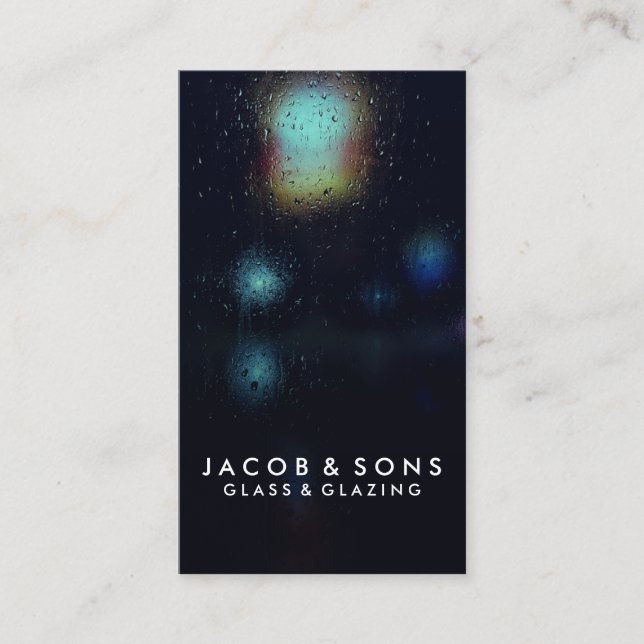 Tarjeta de presentación de Glass Glazier Work (Anverso)