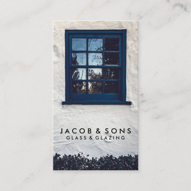 Tarjeta de presentación de Glass Glazier Work (Anverso)