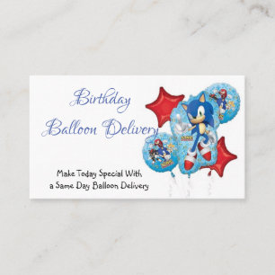 Tarjeta de presentación de globo de cumpleaños