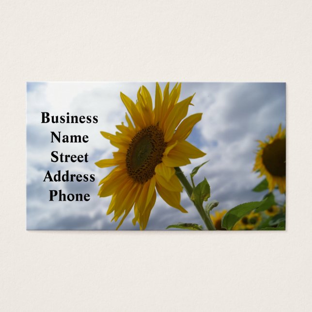 Tarjeta de presentación de Gloria de Girasol (Frente)