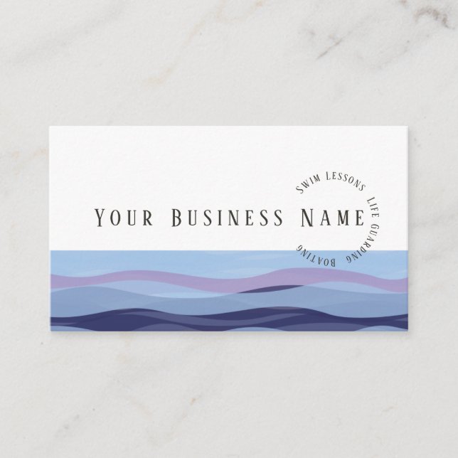 Tarjeta de presentación de Guay Waves (Anverso)