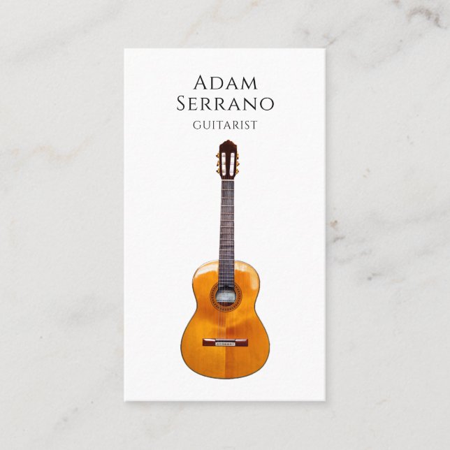 Tarjeta de presentación de guitarra (Anverso)
