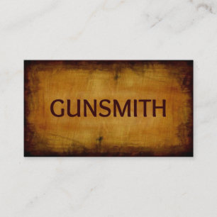 Tarjeta de presentación de Gunsmith Antique Brushe