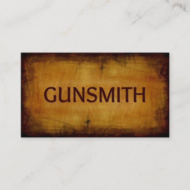 Tarjeta de presentación de Gunsmith Antique Brushe (Anverso)