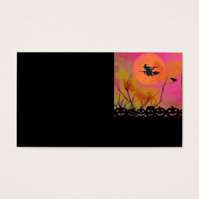 Tarjeta de presentación de Halloween (Frente)