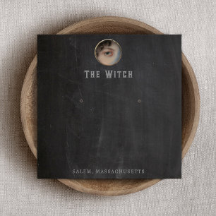 Tarjeta de presentación de Halloween Witch Eye Ear
