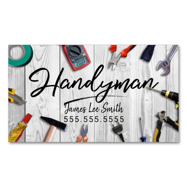 Tarjeta de presentación de Handyman Services (Anverso)