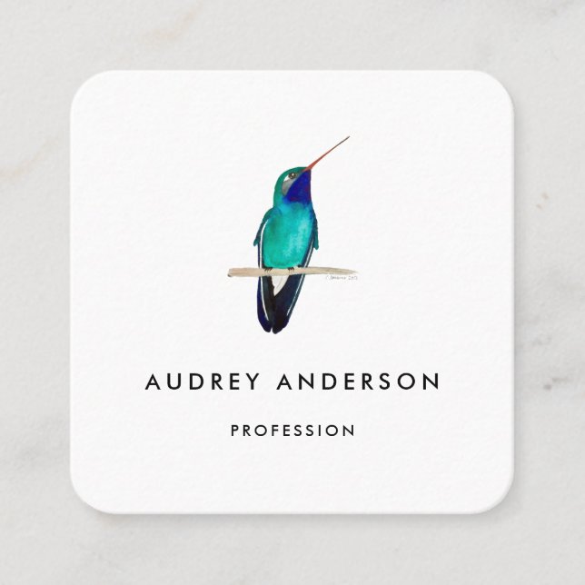 Tarjeta de presentación de Hummingbird (Anverso)