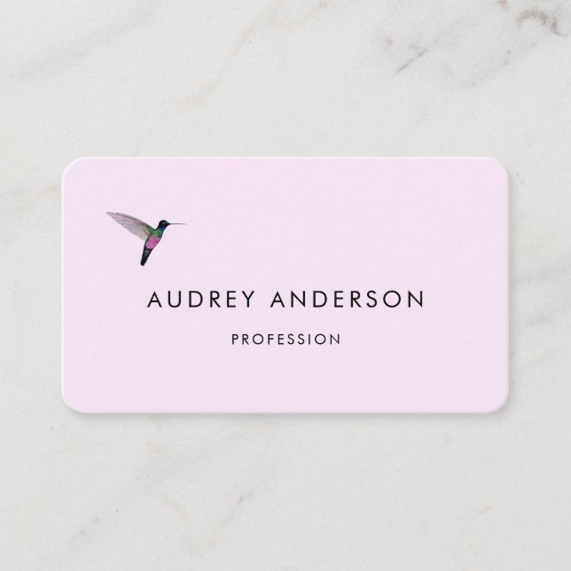 Tarjeta de presentación de Hummingbird (Anverso)