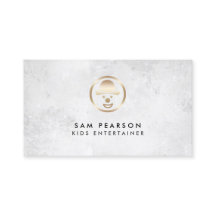 Tarjeta de presentación de iconos de la cara del a