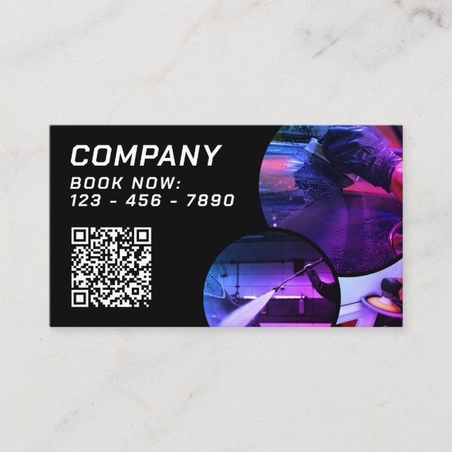 Tarjeta de presentación de imágenes de servicios d (Anverso)