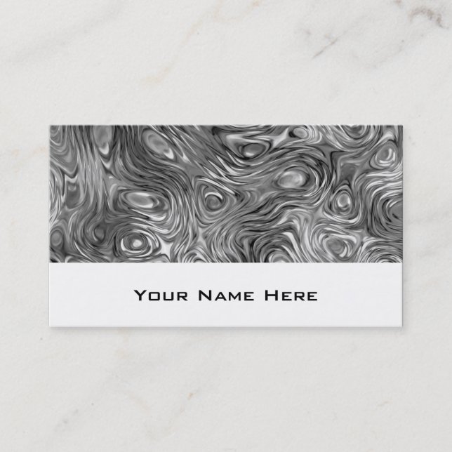 Tarjeta de presentación de impresión con papel bla (Anverso)