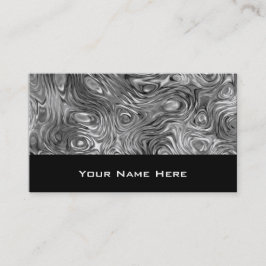 Tarjeta de presentación de impresión de papel negr