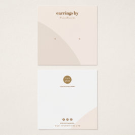 Tarjeta de presentación de ingresos rosa