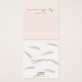 Tarjeta de presentación de ingresos rosa