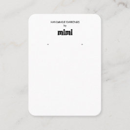 Tarjeta de presentación de ingresos simple