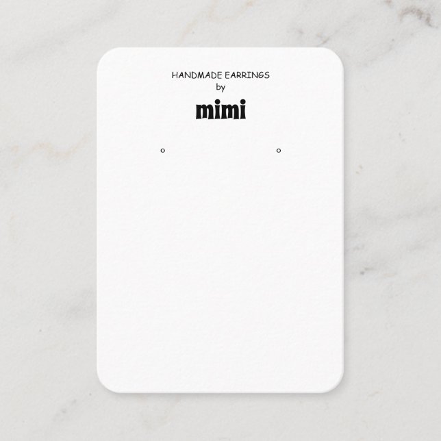 Tarjeta de presentación de ingresos simple (Anverso)