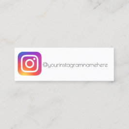 tarjeta de presentación de Instagram