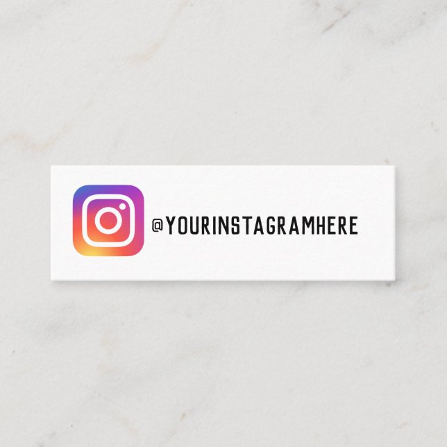 tarjeta de presentación de Instagram (Anverso)
