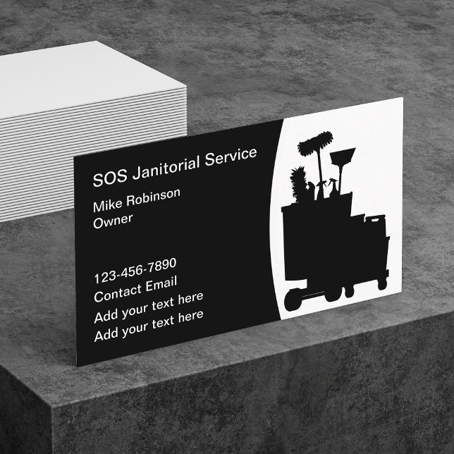 Tarjeta de presentación de Janitorial Cleaning Ser (Subido por el creador)