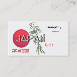 Tarjeta de presentación de Japón