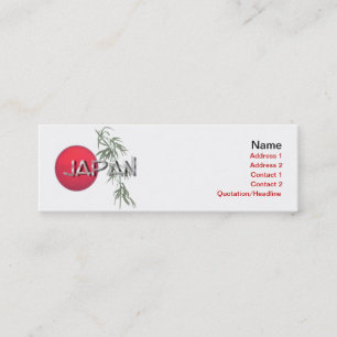 Tarjeta de presentación de Japón