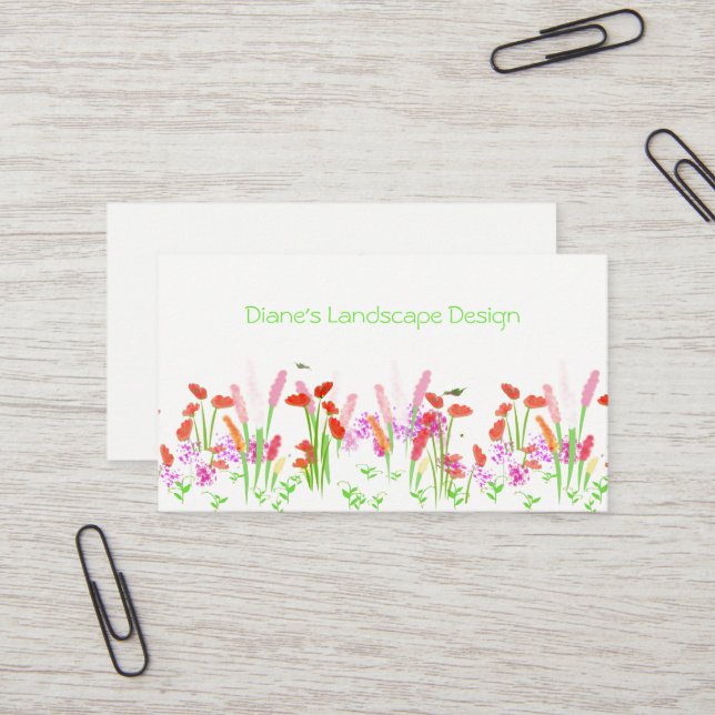 Tarjeta de presentación de Jardín (Anverso/Reverso In Situ)