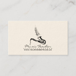 Tarjeta de presentación de Jazz Musician/Music Tea