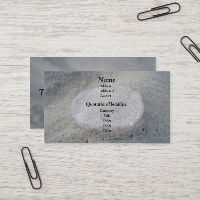 Tarjeta de presentación de Jellyfish (Anverso/Reverso In Situ)