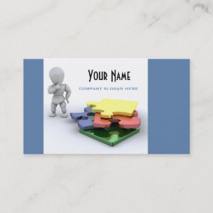 Tarjeta de presentación de Jigsaw Puzzle